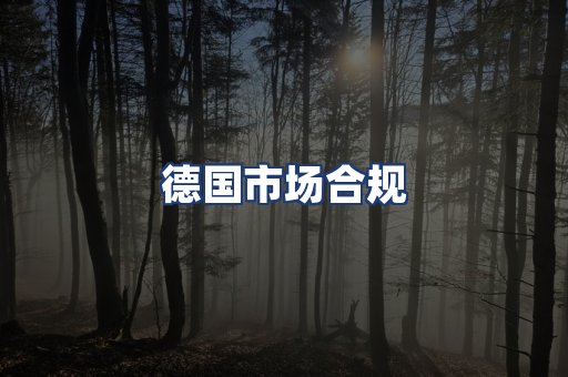 德国市场合规